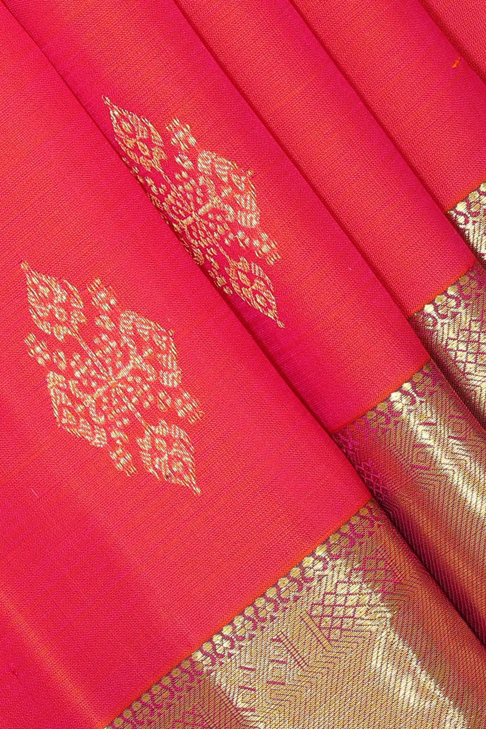 Kalanjali Kanchi Pattu Pink Saree – Women's - view 2