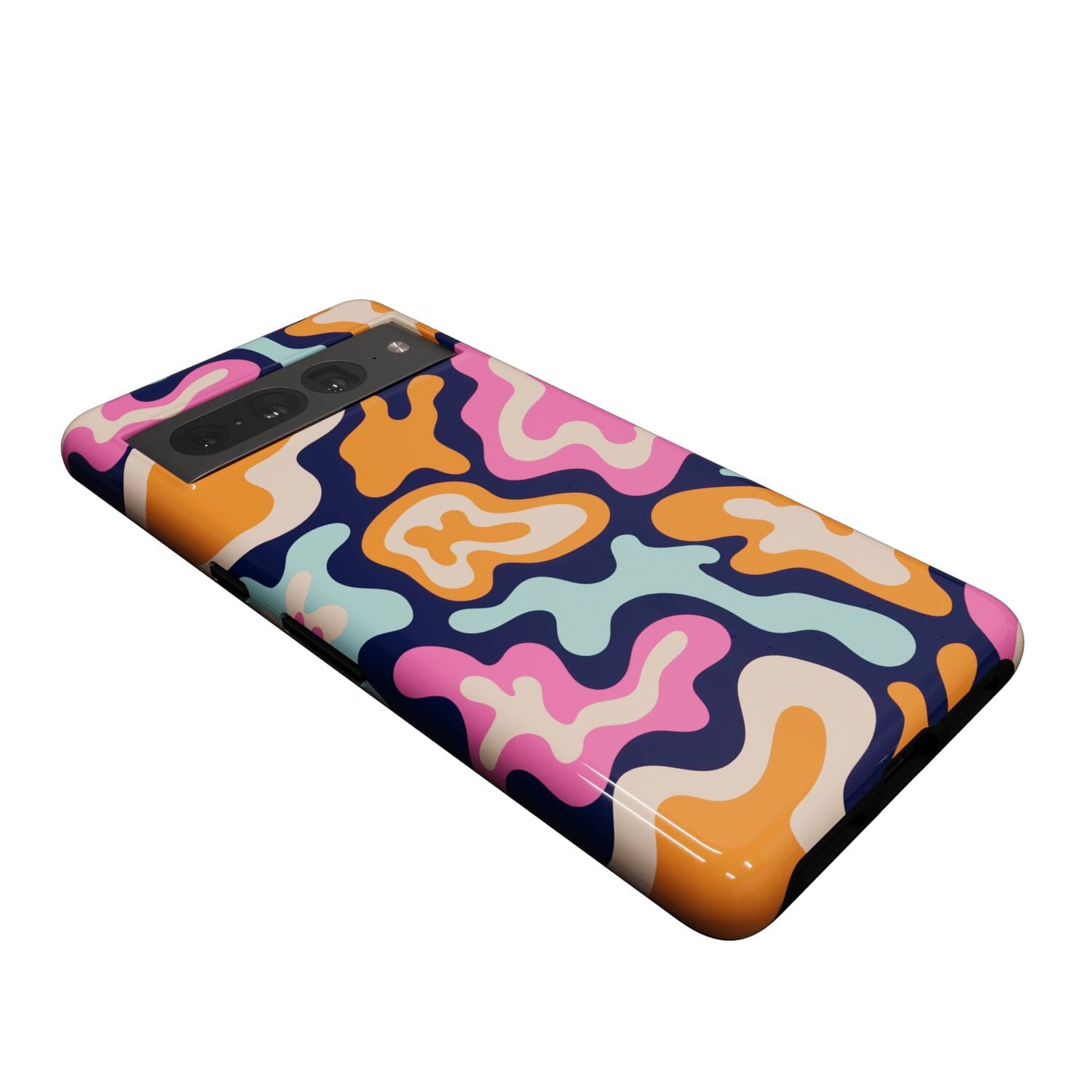 Casetry Midnight Color Splash | Abstract Retro Google Pixel Case - view 11