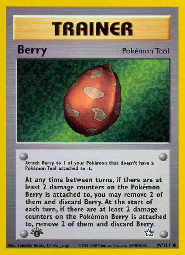1st edition neo1-99 – Pokémon Berry - 99/111 - Common - 1st Edition [neo1-99] [Non-Holo]