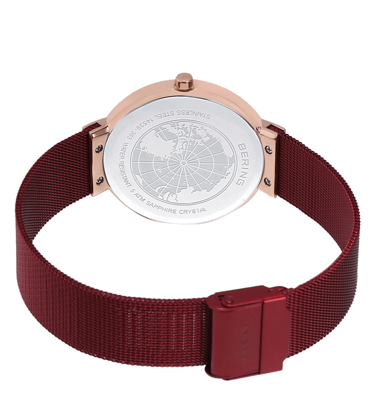 Bering Classic Red Dial Men 39mm