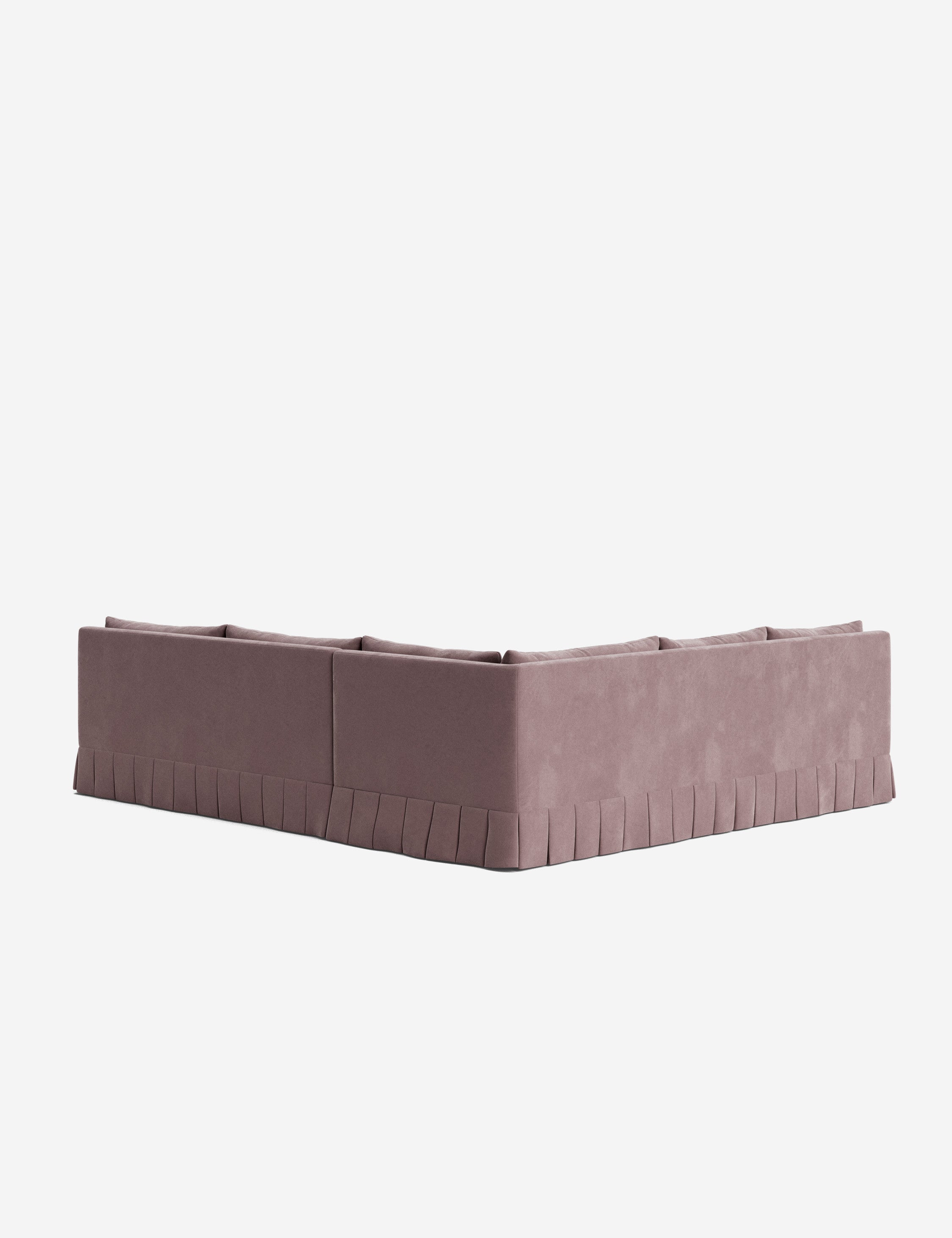 Lulu and Georgia Portola Luxe Depth Pleated Corner Sectional Sofa - view 100