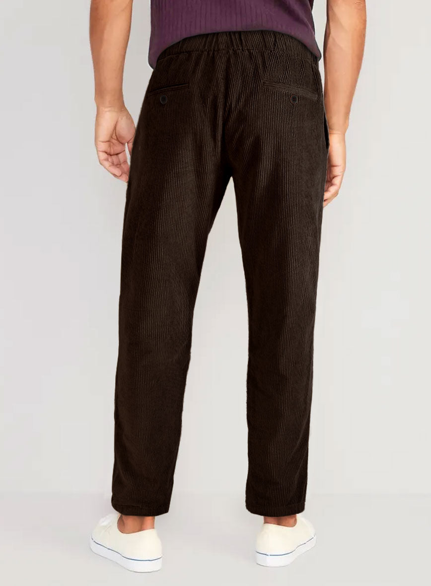 StudioSuits Dark Brown Stretch Pin Corduroy Easy Pants - view 3