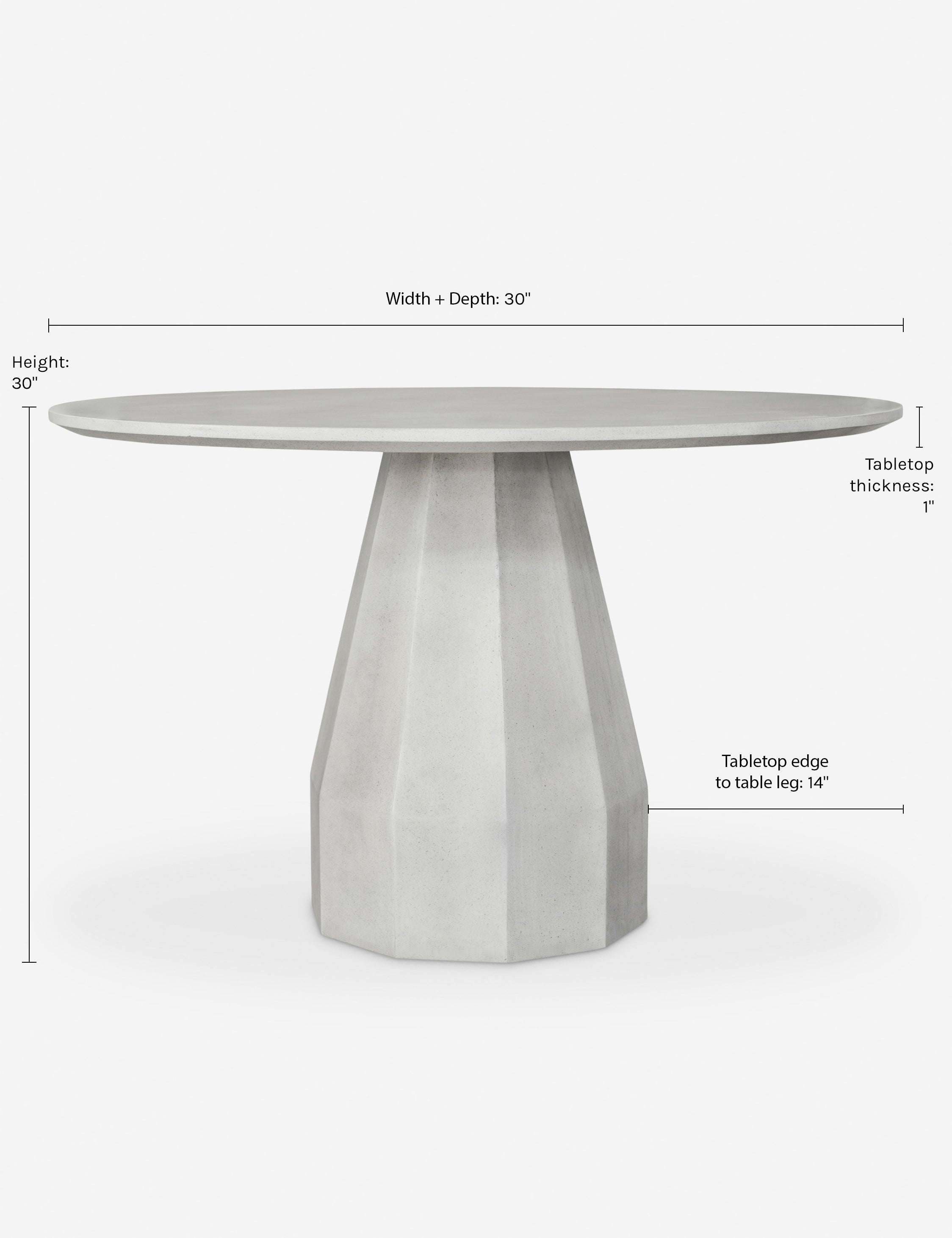 Lulu and Georgia Kahra Indoor / Outdoor Round Dining Table - view 4