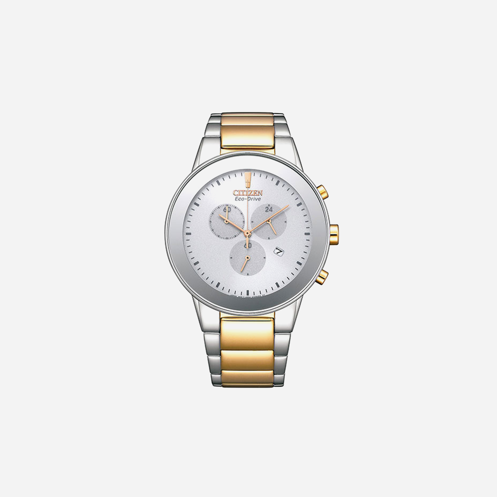 Citizen Eco-Drive Gents Watch White Dial – Multi