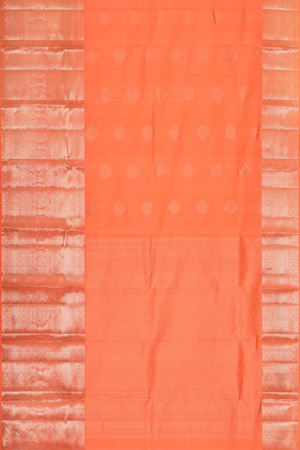 Kalanjali Kanchi Pattu Peach Saree – Women's - view 3