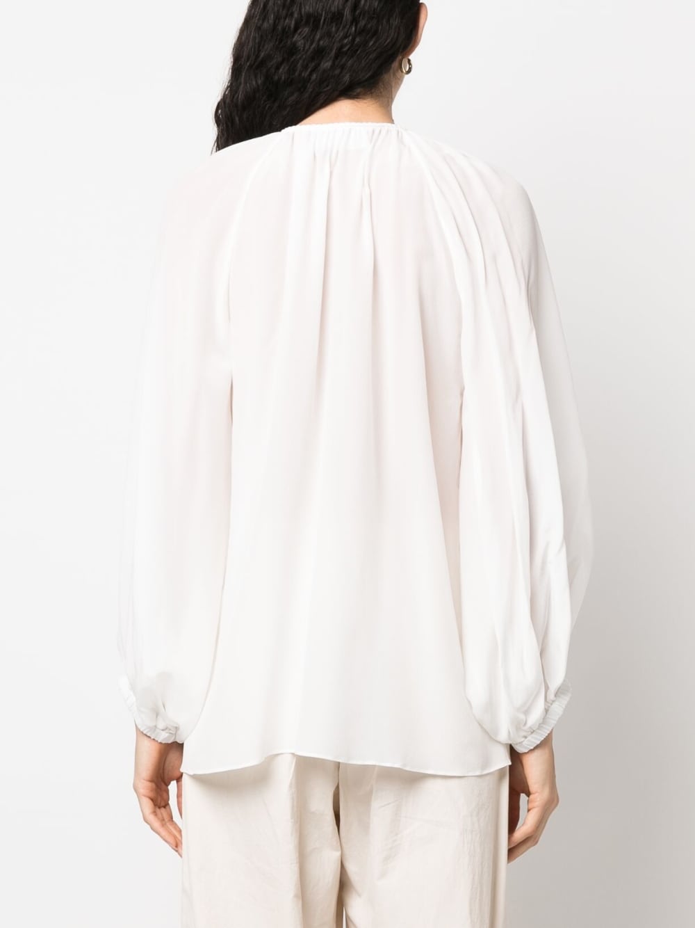 Phaeonia Anita long sleeves blouse – Silk 100% - view 4