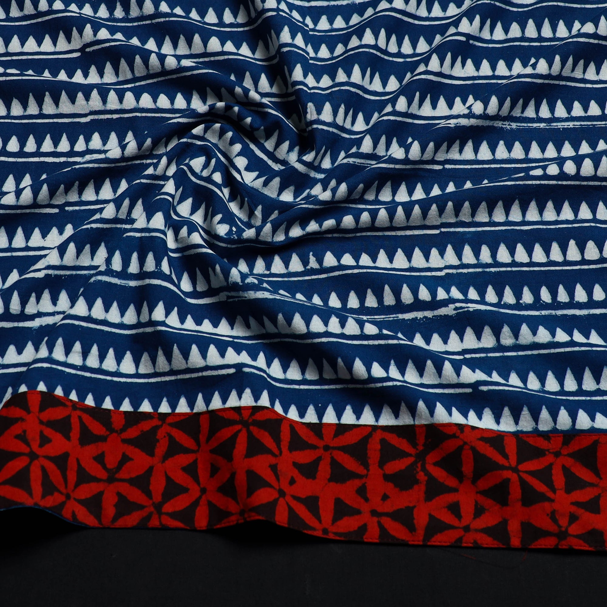 NOORI BAZAR Blue - Block Print Cotton Pipad Blouse Piece 139 - view 2