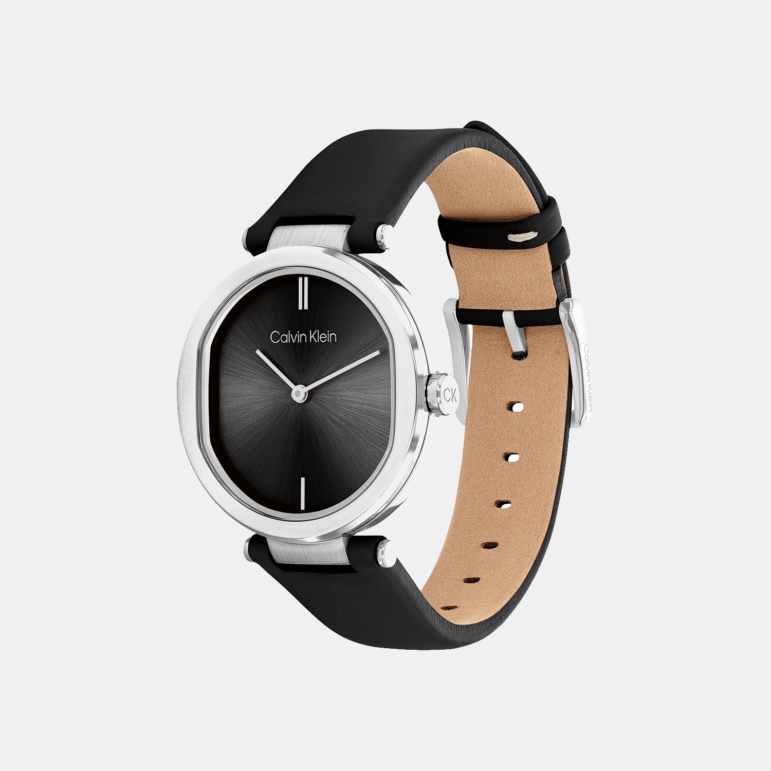Calvin Klein Ck Sensation Women Quartz Black Dial Analog Leather Watch 25200255 - view 2