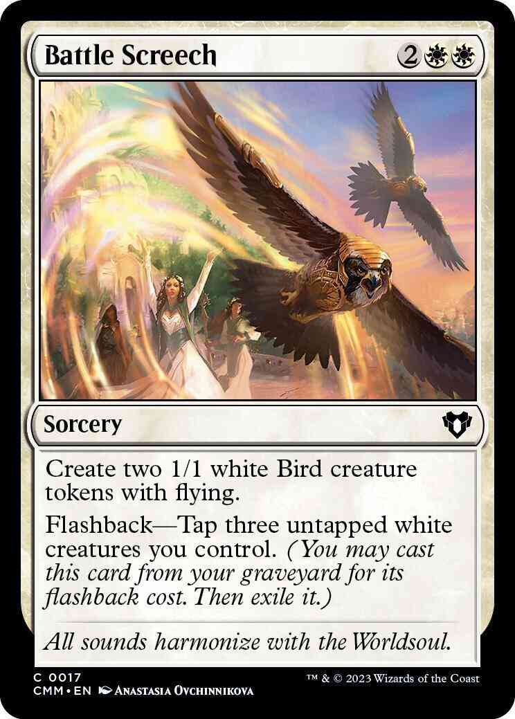 Battle screech 17 – Magic Battle Screech [17] [Commander Masters] [Non-Foil]