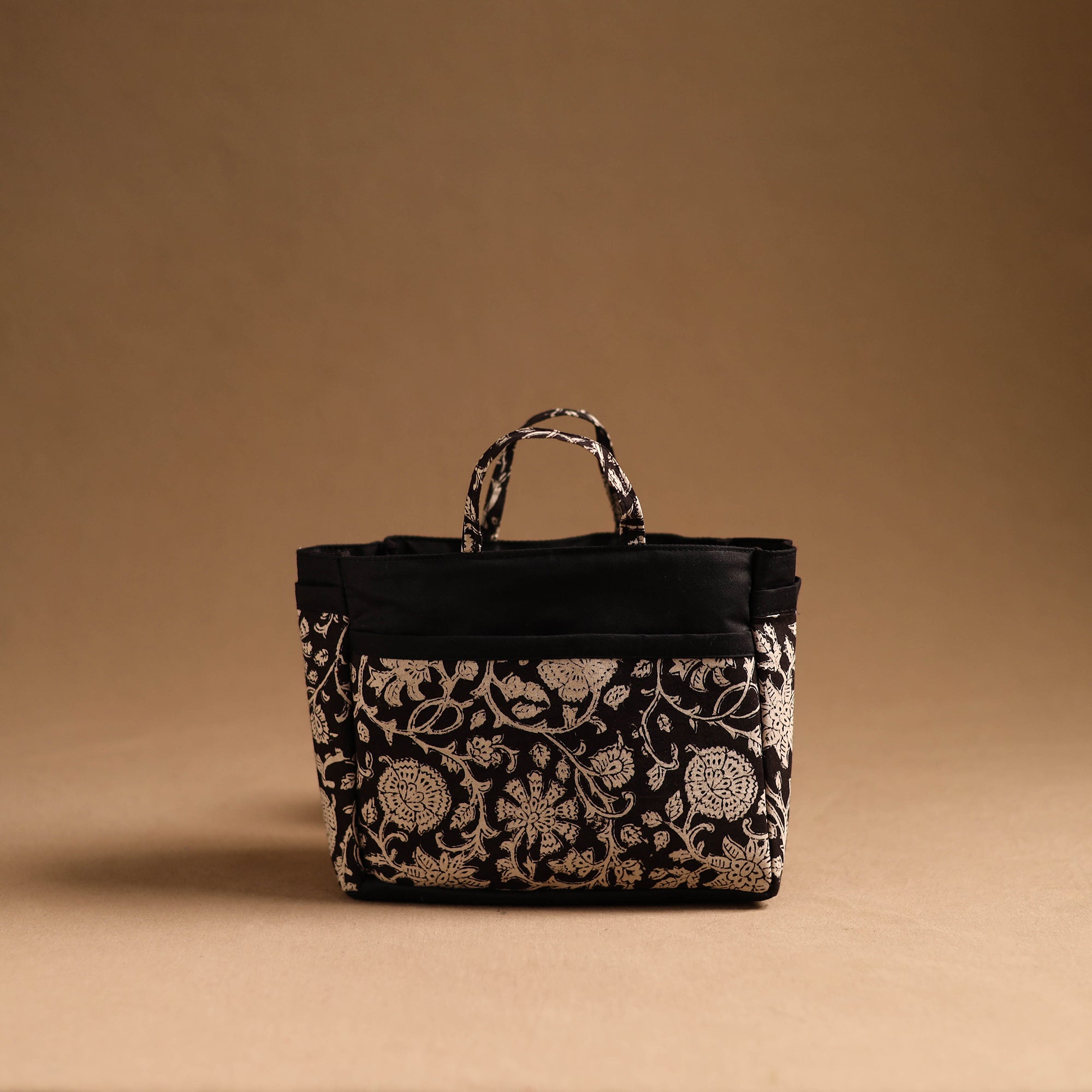 NOORI BAZAR Black - Handmade Cotton Multipurpose Cosmetic/Toiletry Bag 13