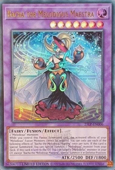Yu-Gi-Oh! Bacha the Melodious Maestra - Emblazoned - 25LP-EN006 - Ultra Rare - Limited