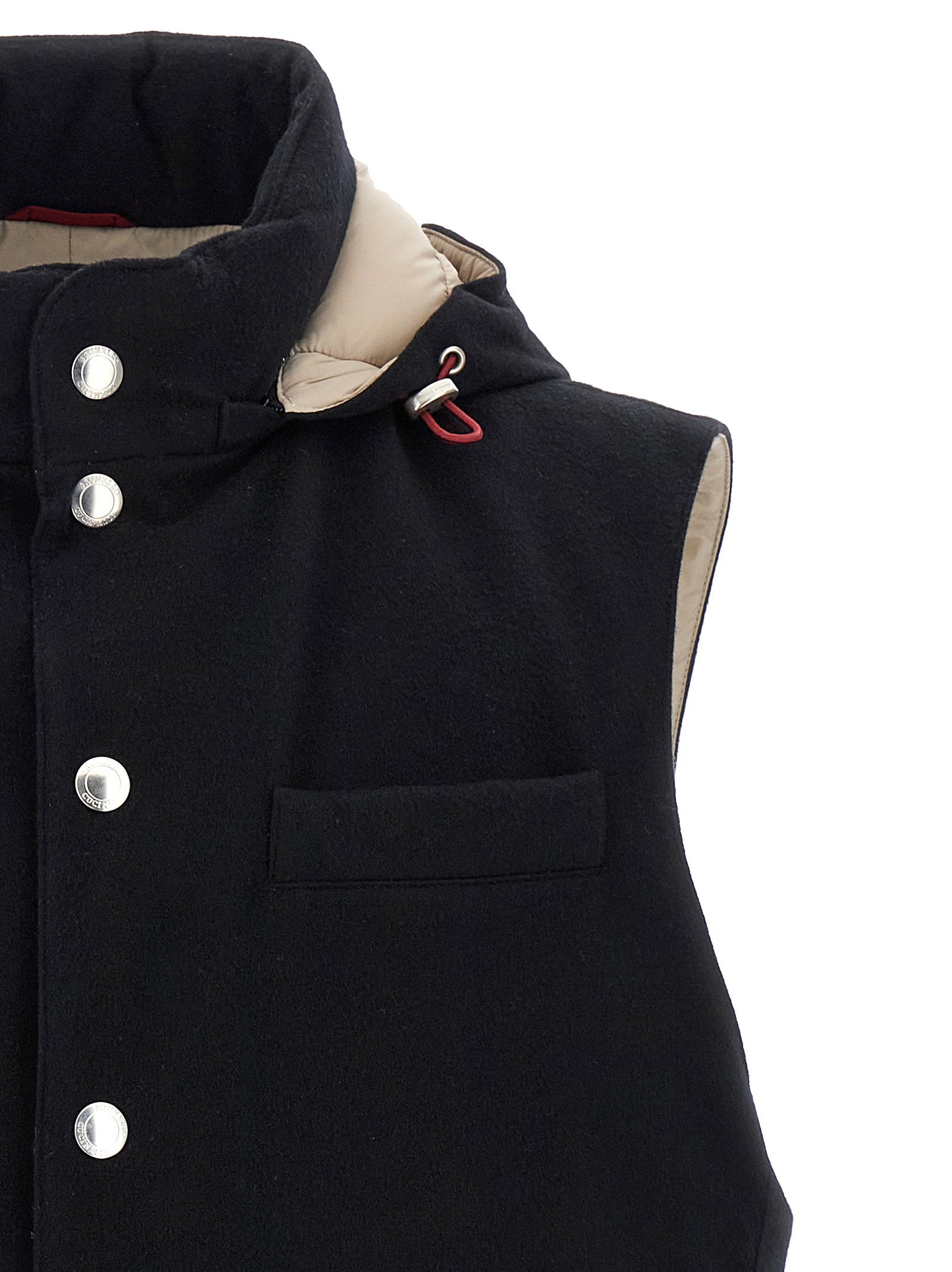 Brunello Cucinelli Padded Wool Vest – 100% wool - view 3