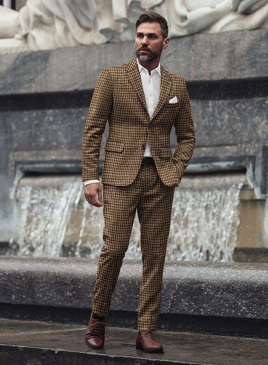 StudioSuits Harris Tweed Russet Houndstooth Suit - view 2