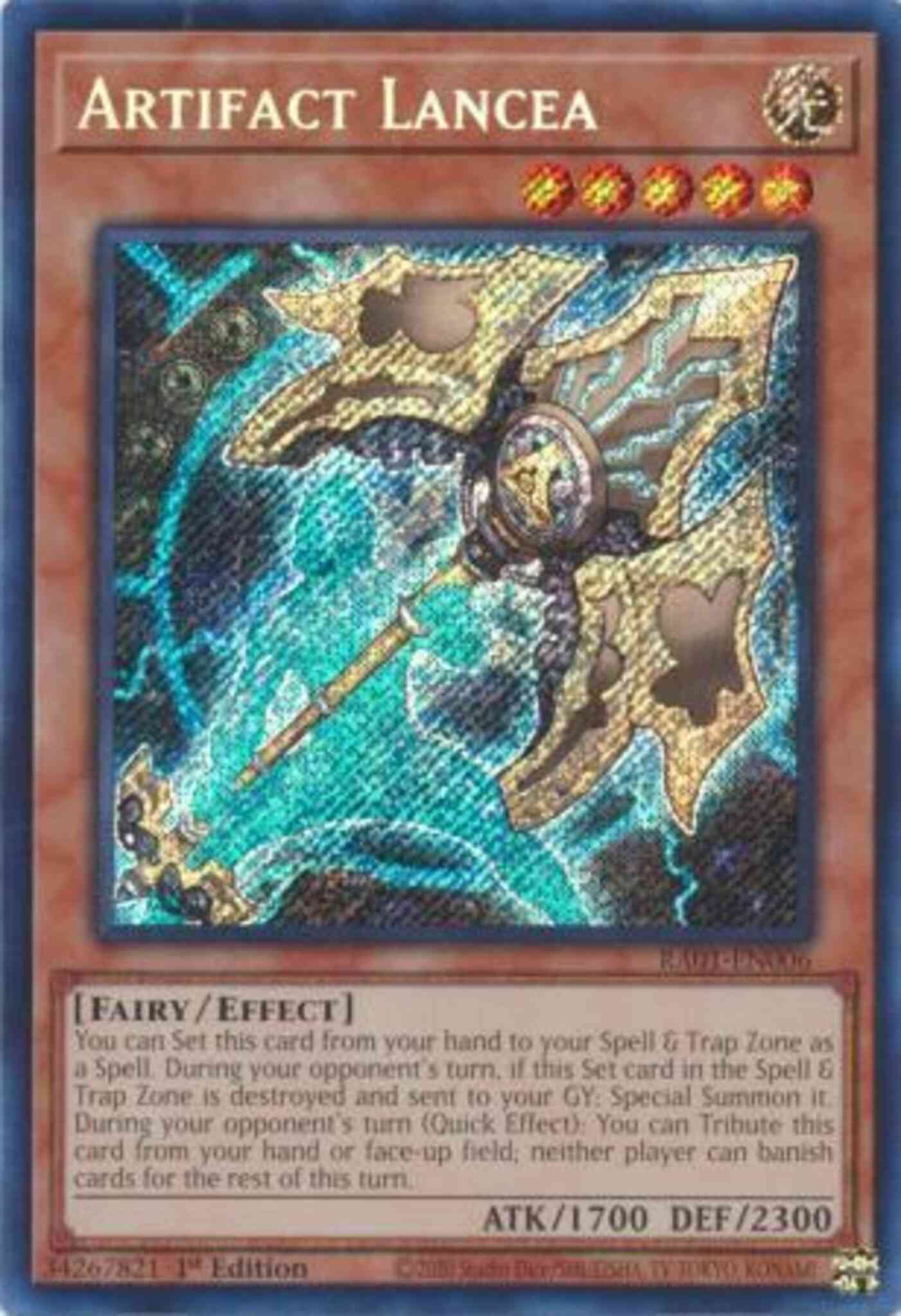 Yu-Gi-Oh! Artifact Lancea - RA01-EN006 - Secret Rare - 1st Edition