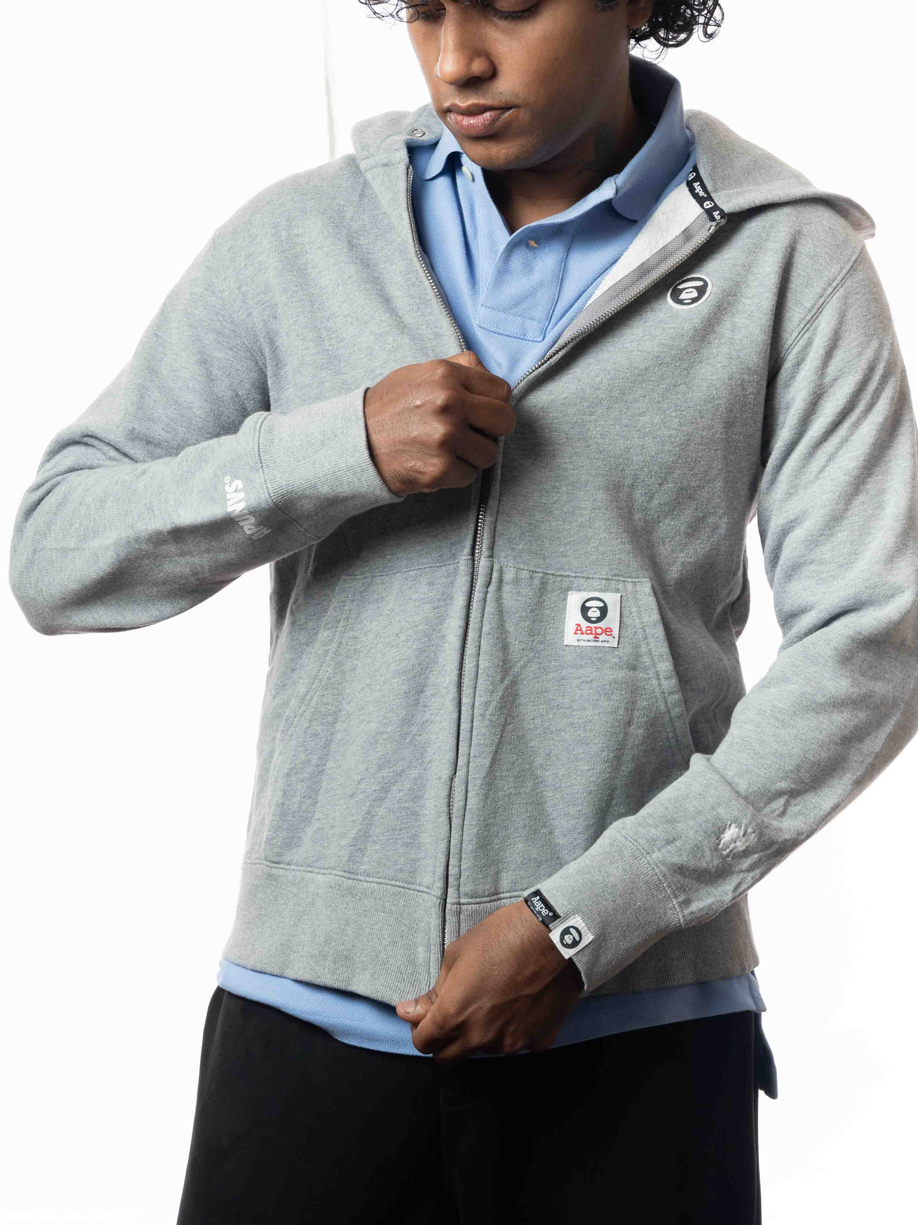 AAPE BY BATHING APE Aape By A Bathing Ape Grey Hoodie - view 2