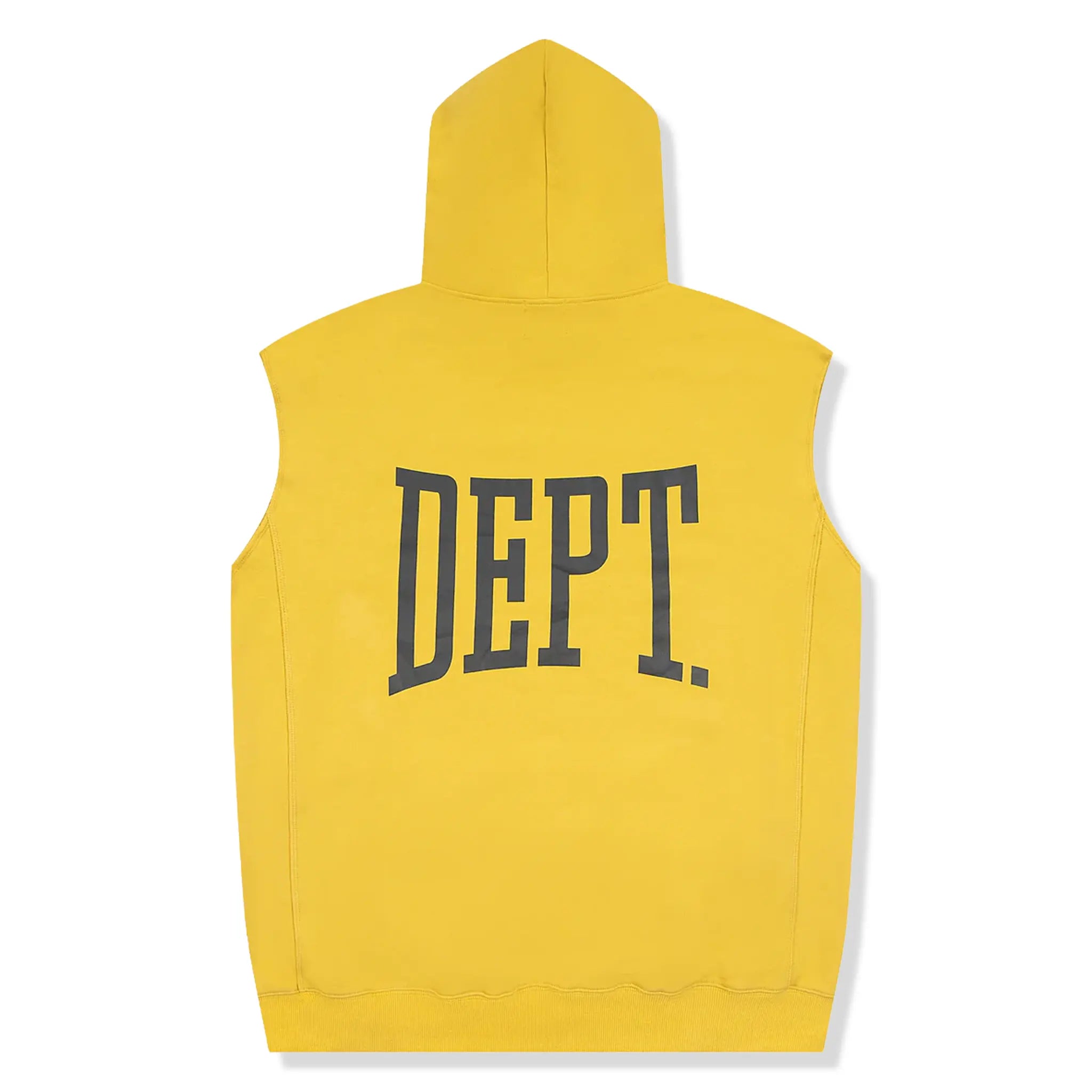 Gallery Dept. Gym Cut Off Sleeveless Yellow Hoodie - view 2