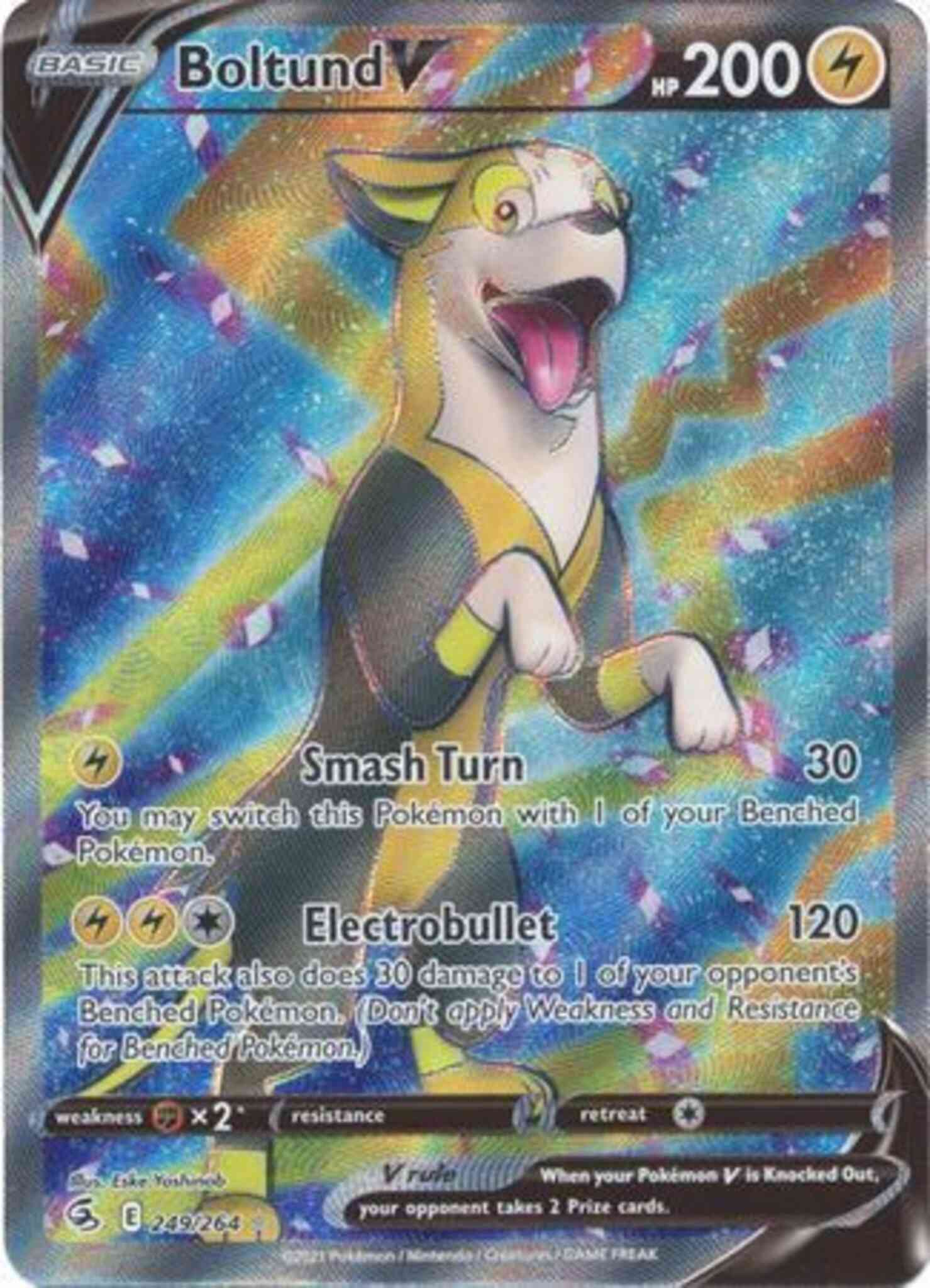Full art swsh8-249 – Pokémon Boltund V - 249/264 - Rare Ultra - Full Art [SWSH8-249] [Ultra]