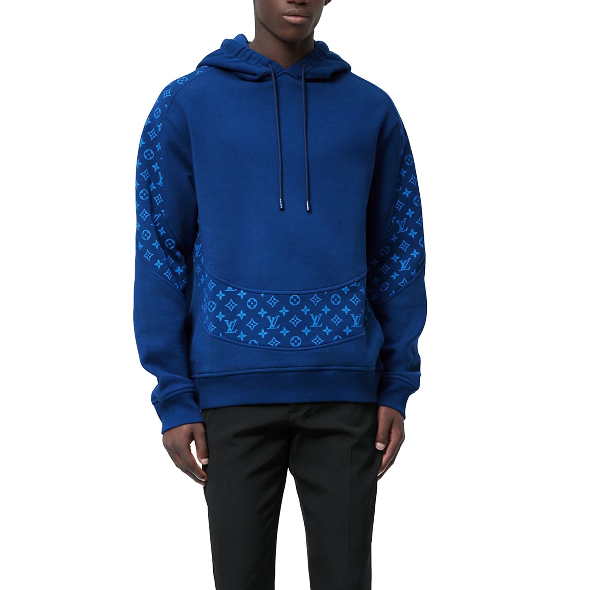 Louis Vuitton LV Monogram Circle Cut Blue Hoodie - view 2