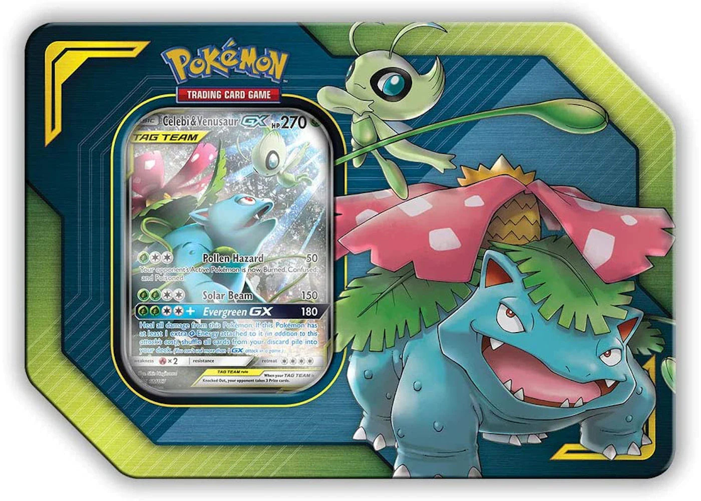 Pokémon 2019 Pokemon TCG TAG TEAM Tins Celebi & Venusaur GX
