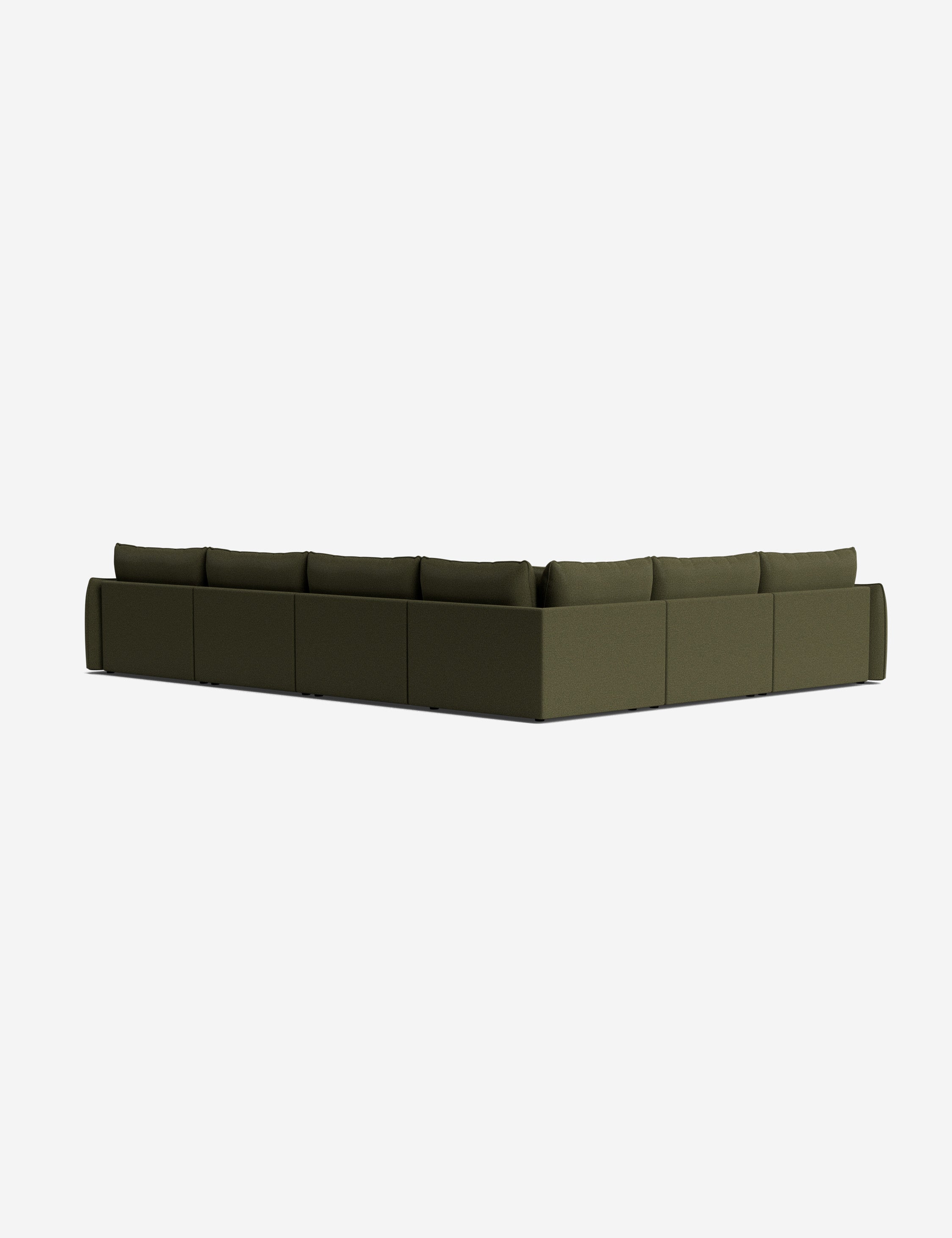 Lulu and Georgia Balmer Modular Corner Sectional Sofa With Ottoman - view 57