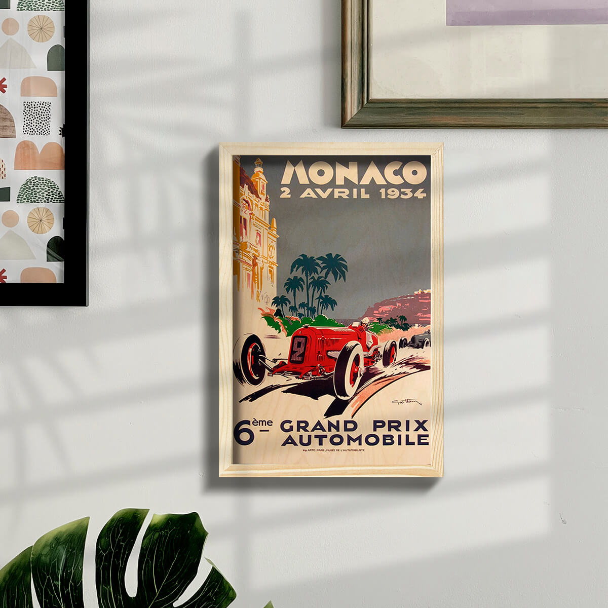 Bigsmall_cc Monaco Grand Prix Wooden Wall Art - view 7