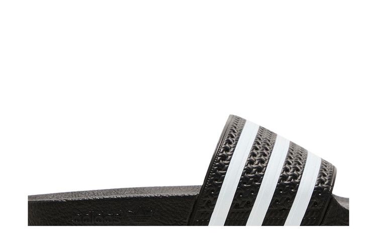 Yeezy adidas Adilette Slides Core Black Cloud White (GS) - view 2