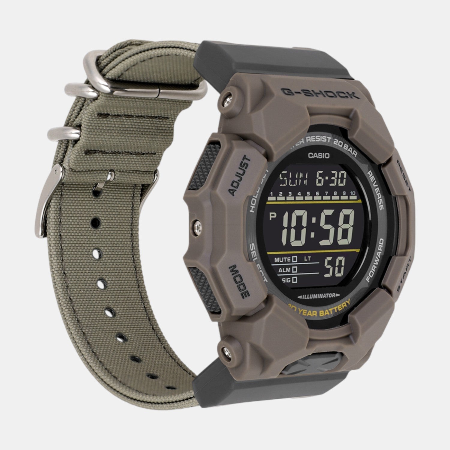 Casio G-Shock Men Quartz Black Dial Digital Resin Watch G1672 - view 2