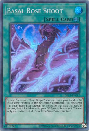Yu-Gi-Oh! Basal Rose Shoot - OP17-EN012 - Super Rare - Unlimited