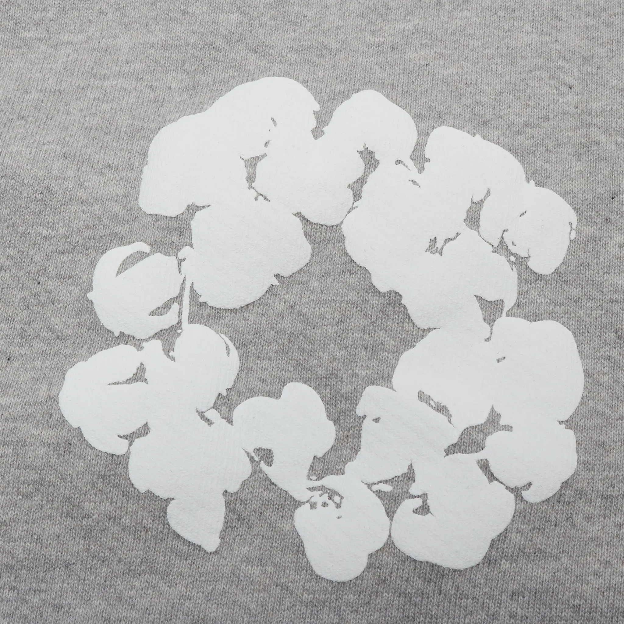 Denim Tears The Cotton Wreath Baggy Grey Sweatpants - view 4