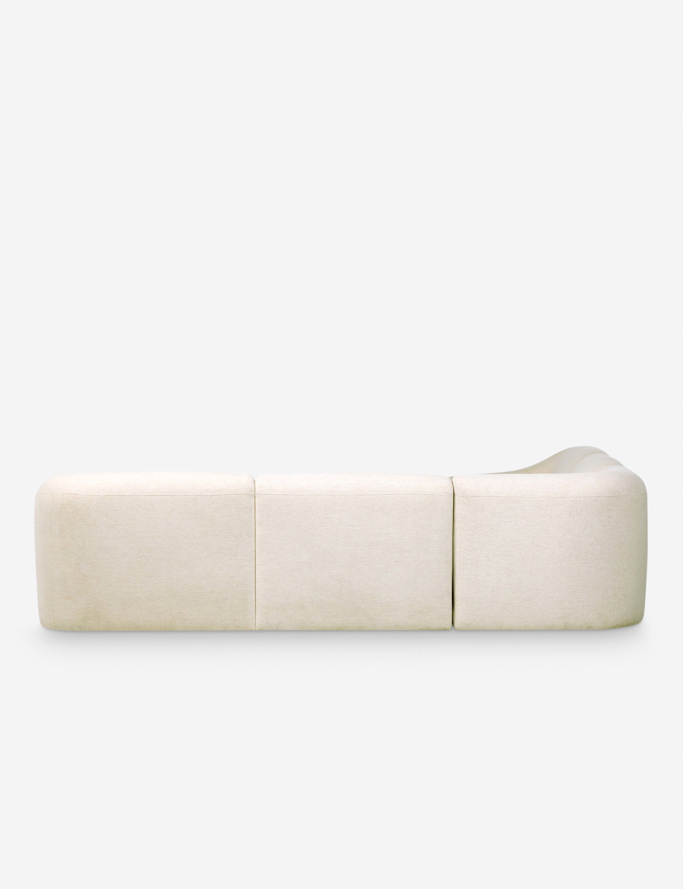Lulu and Georgia Lindsay Sectional Sofa – Cream - view 4