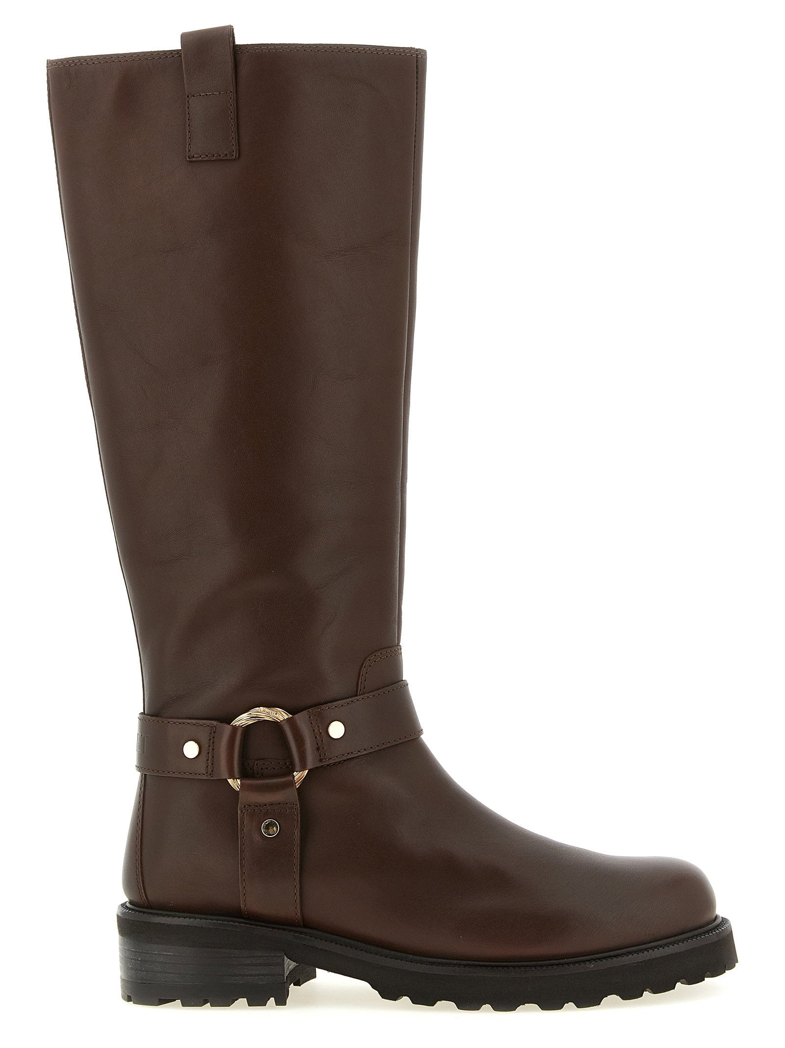 Twin Set Torchon Ring Boots – 100% leather