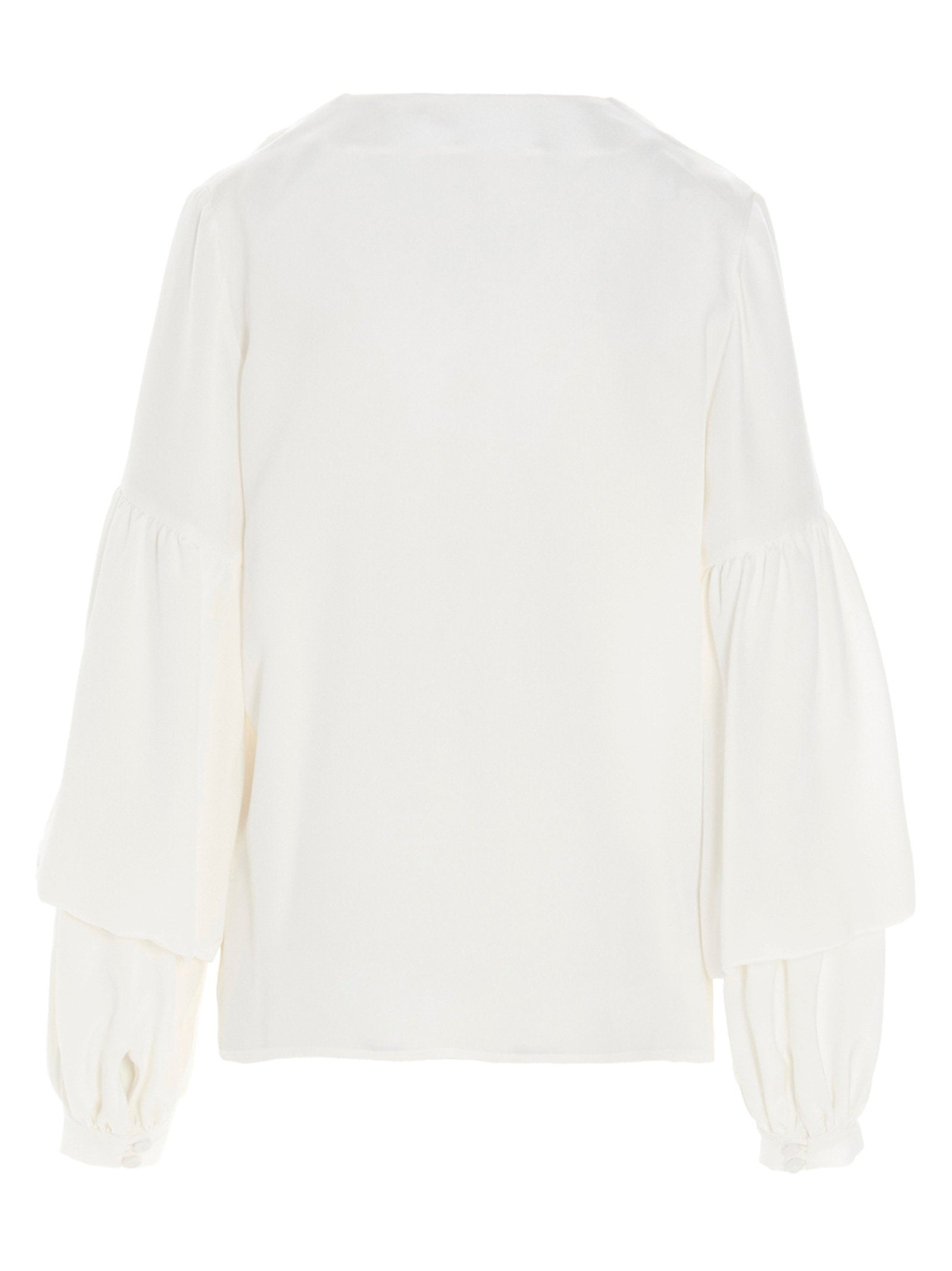 Di.la3 Pari' Puff-sleeve Silk Shirt – 100% silk - view 2