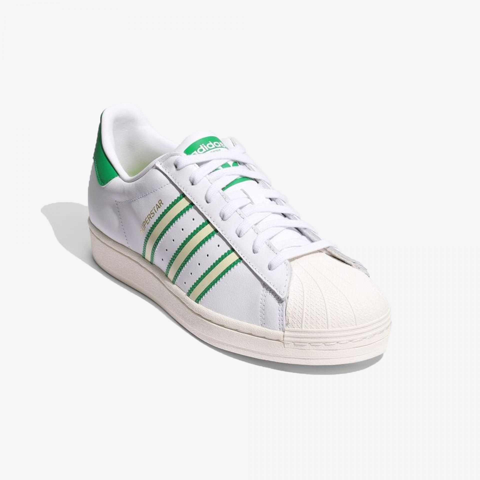 Superstar owhite green – Adidas Originals | SUPERSTAR { OWHITE/GREEN