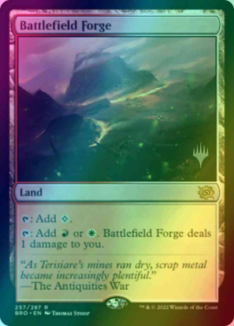 Battlefield forge 257p – Magic Battlefield Forge [257p] [Promo Pack] [The Brothers' War: Promos] [Foil]