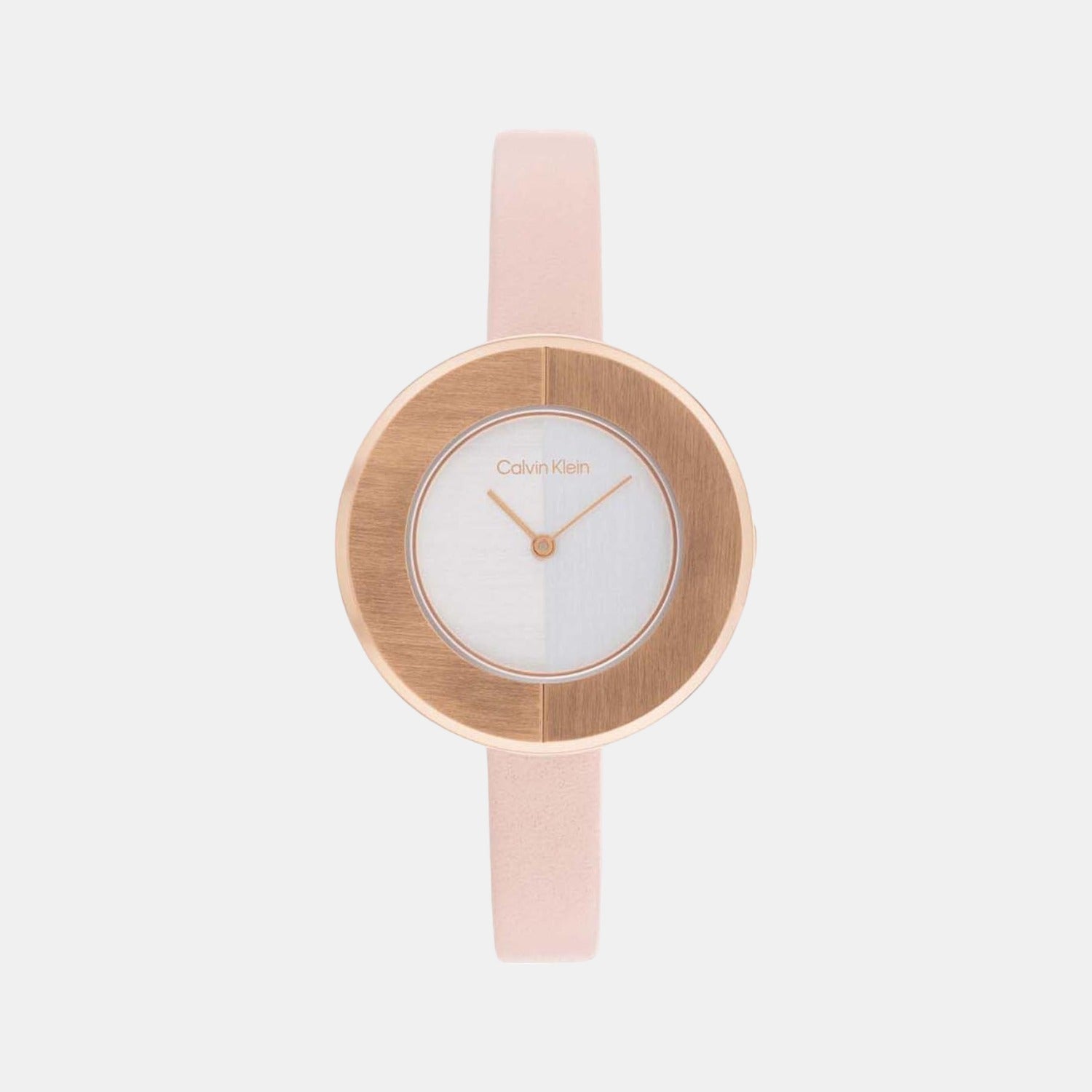 Calvin Klein Confidence Women Quartz Silver Dial Analog Leather Watch 25200025