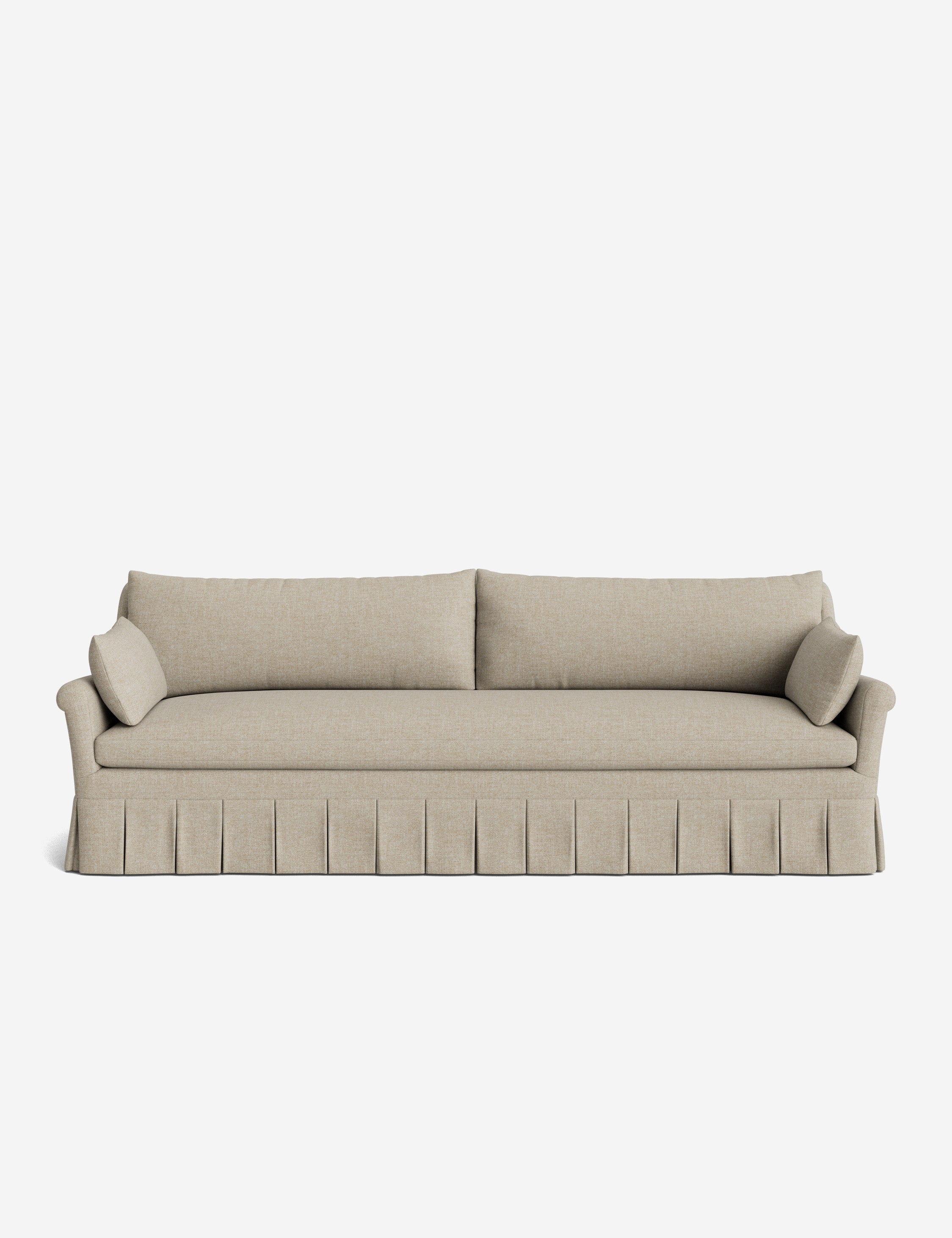 Lulu and Georgia Portola Rolled Arm Pleated Sofa - view 81