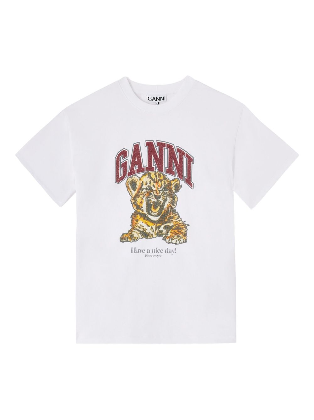 Ganni Baby Tiger organic cotton t-shirt – 100% Organic Cotton