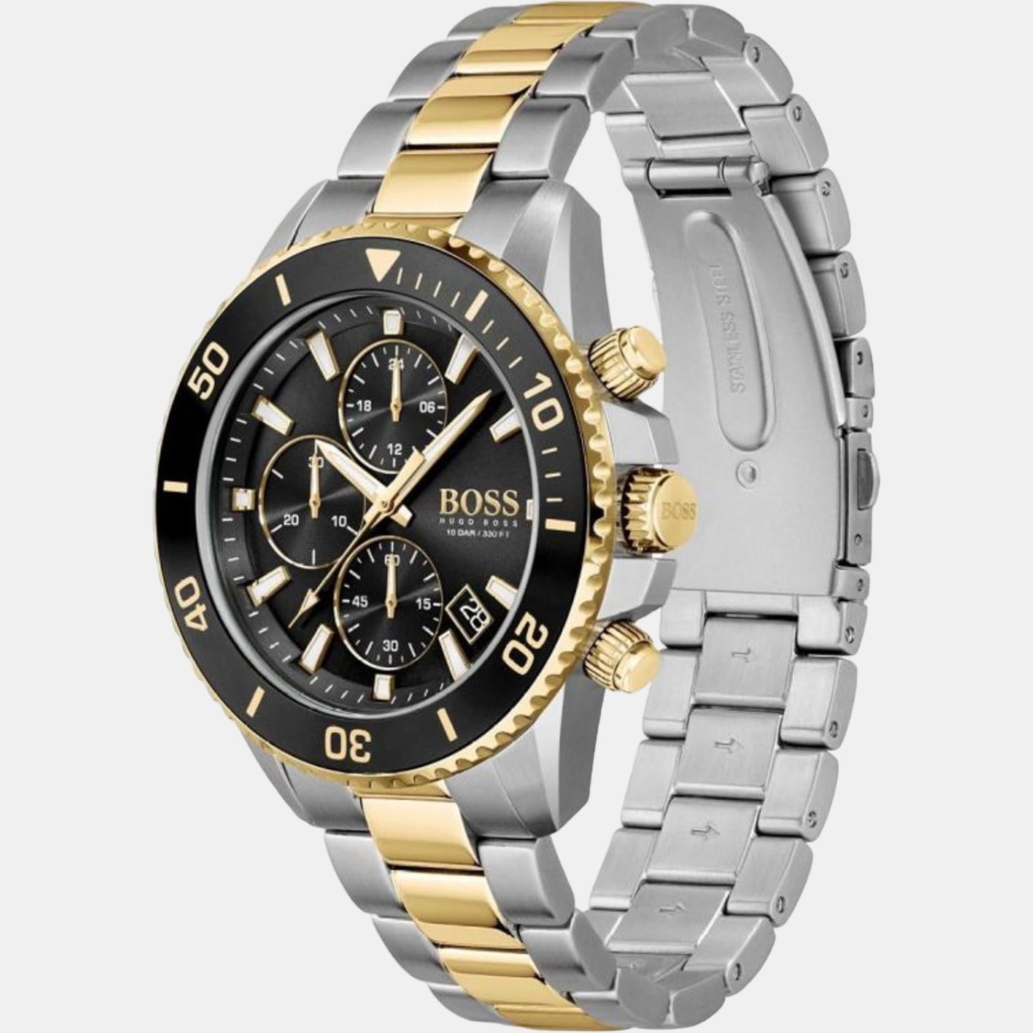 Boss Admiral Men Quartz Blue Dial Chronograph Stainless Steel Watch 1513908 - view 2