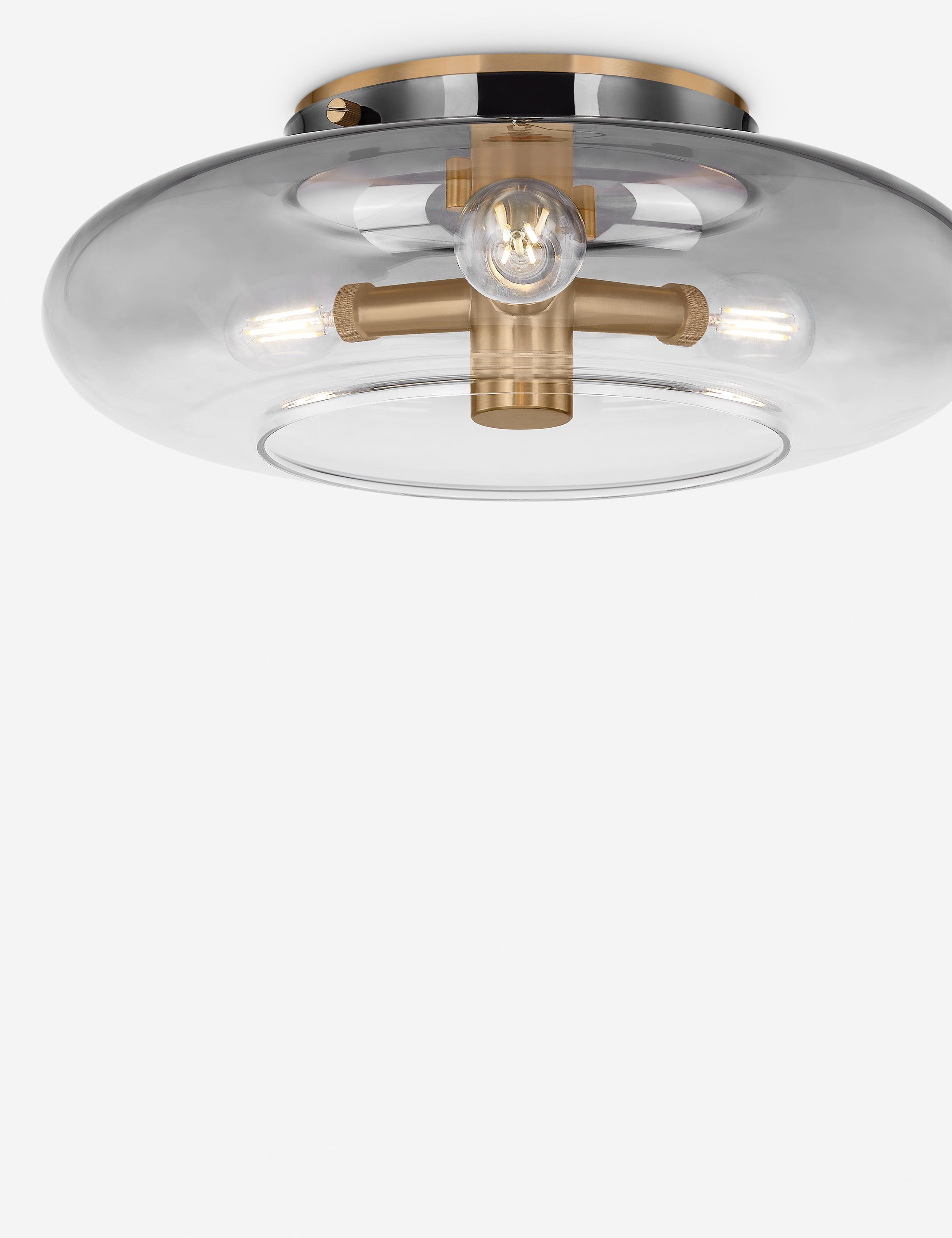 Lulu and Georgia Macmillan Flush Mount Light – Antique Brass - view 2