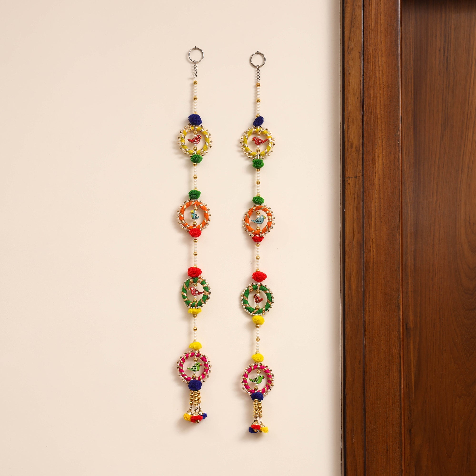 JALPARI Handmade Bead Work Wall Hanging (set of 2) 08