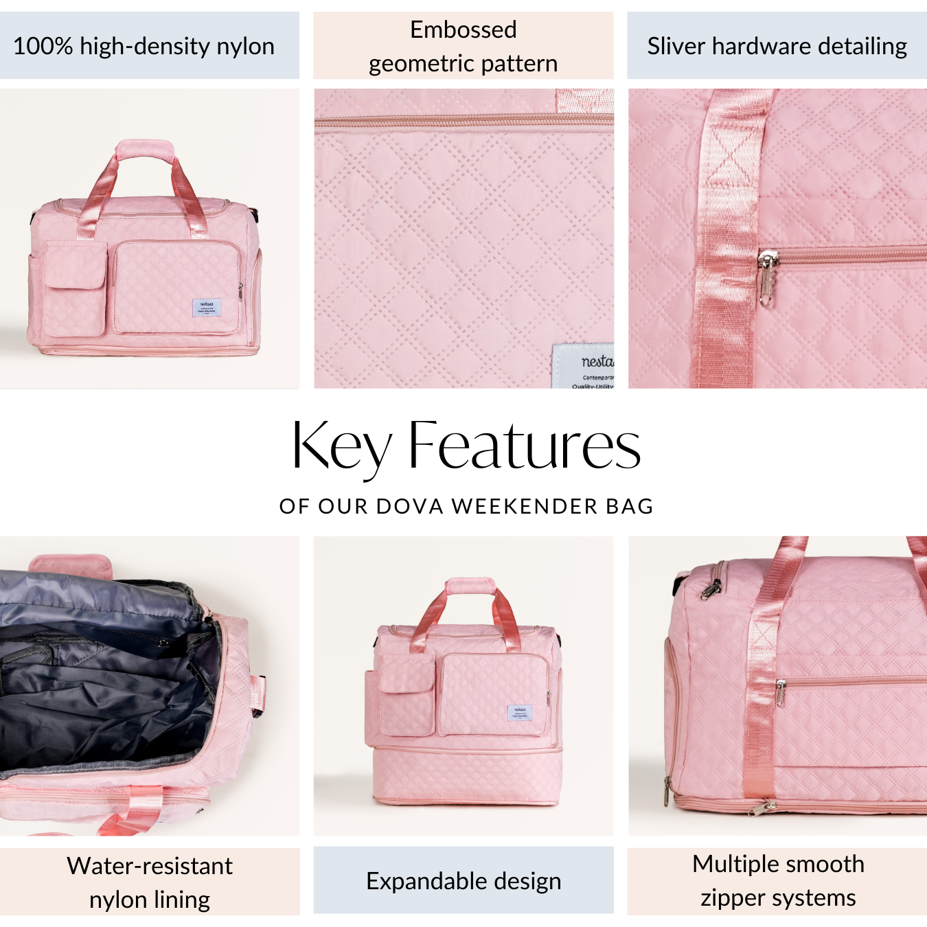 Nestasia Dova Expandable Weekender Bag - view 5