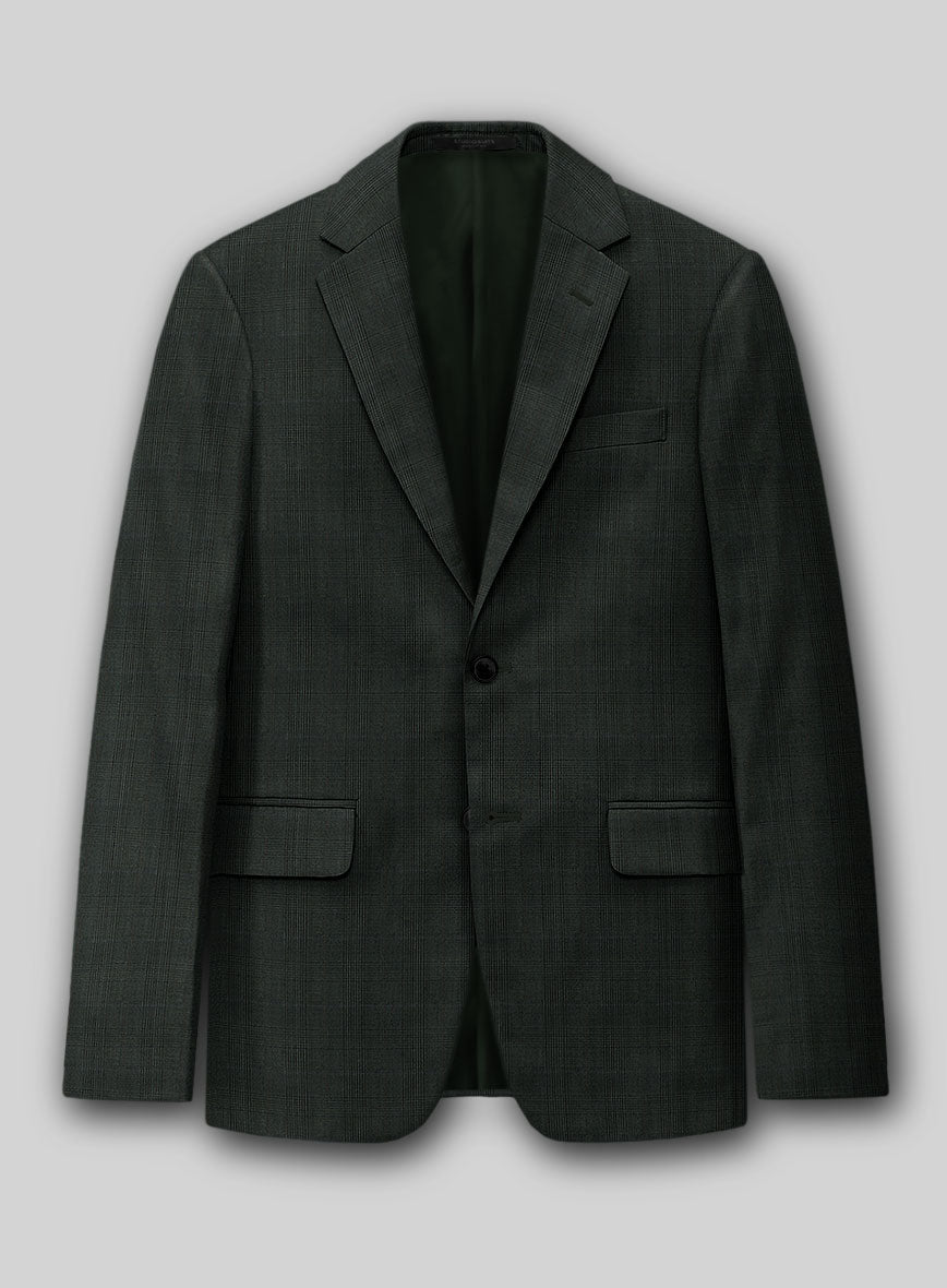 StudioSuits Napolean Esso Tartan Olive Wool Jacket