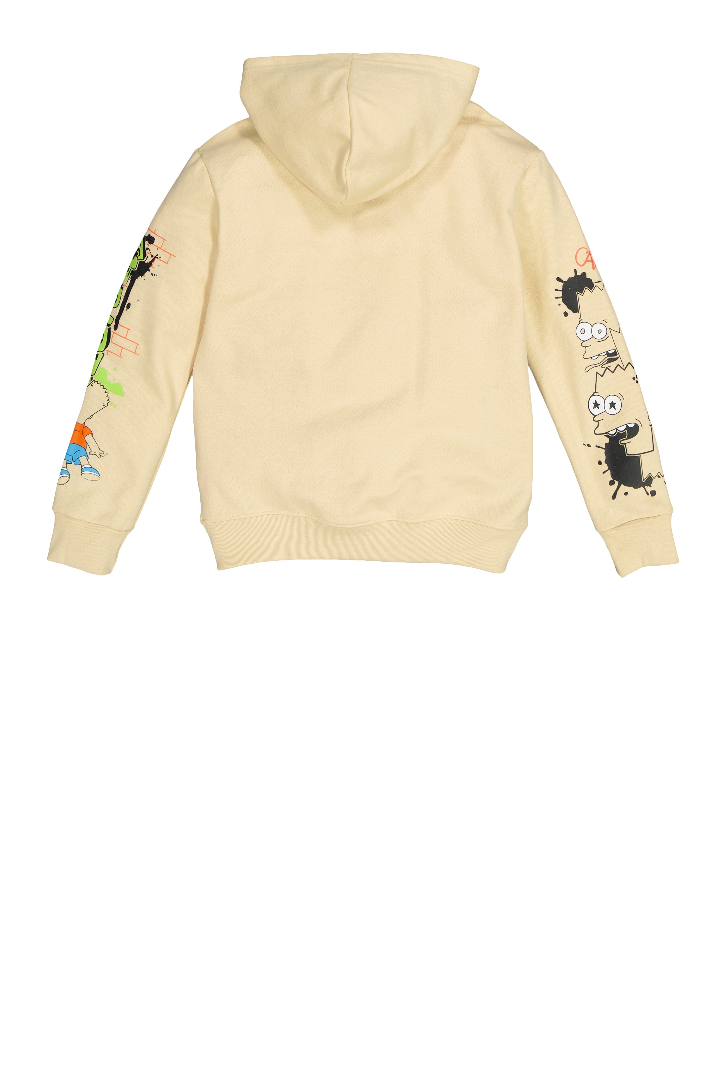 Rainbow Shops Boys Bart Simpson Graffiti Print Hoodie - view 2