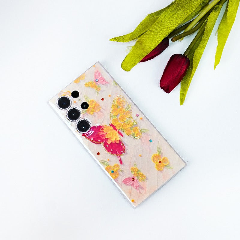Peeperly Chromatic Wings Oil Painting Case - Samsung