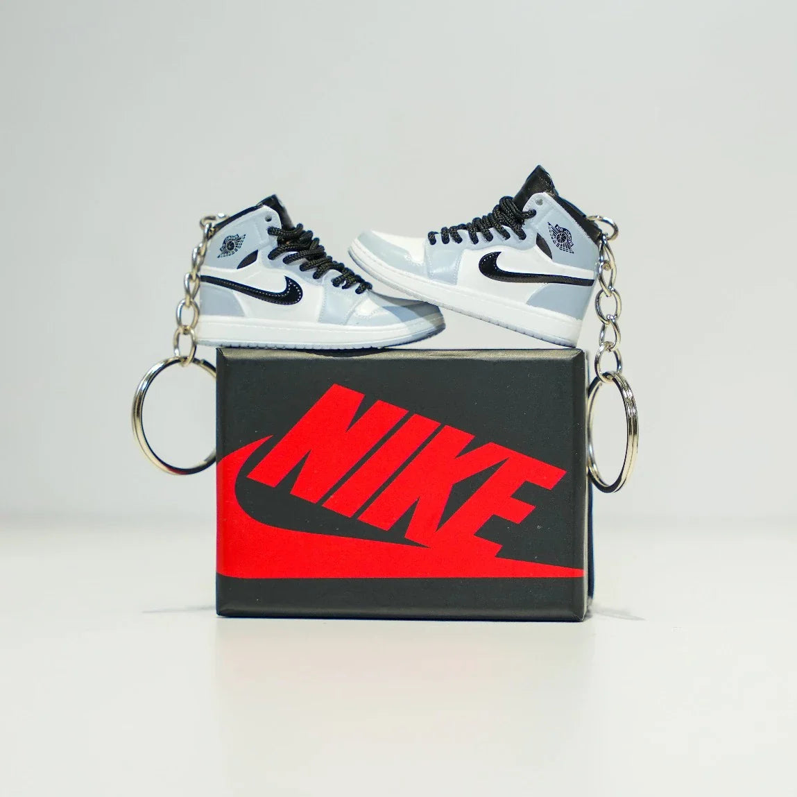 Kicks Machine 3D Sneaker Keychain With Box - Smoke Grey Mid