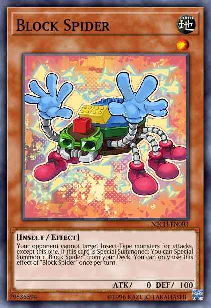 Yu-Gi-Oh! Block Spider - NECH-EN003 - Common - 1st Edition