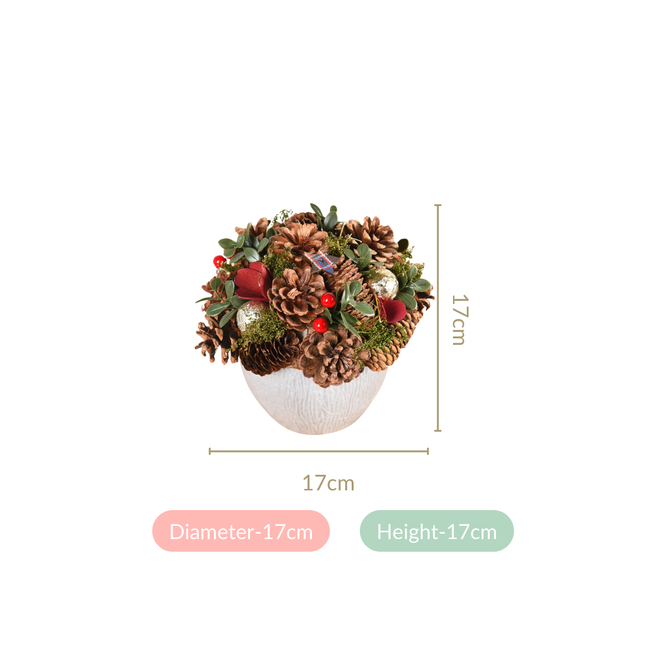 Nestasia Holiday Delight Decorative Flower Pot - view 4