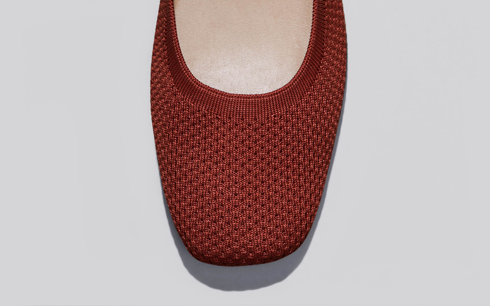 Neeman's Plush Square Flats : Burgundy - view 8