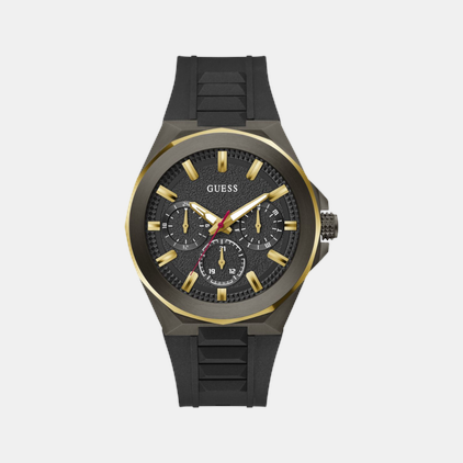 Guess Dashboard Men Quartz Black Dial Multi-Function Silicone Watch GW0799G1