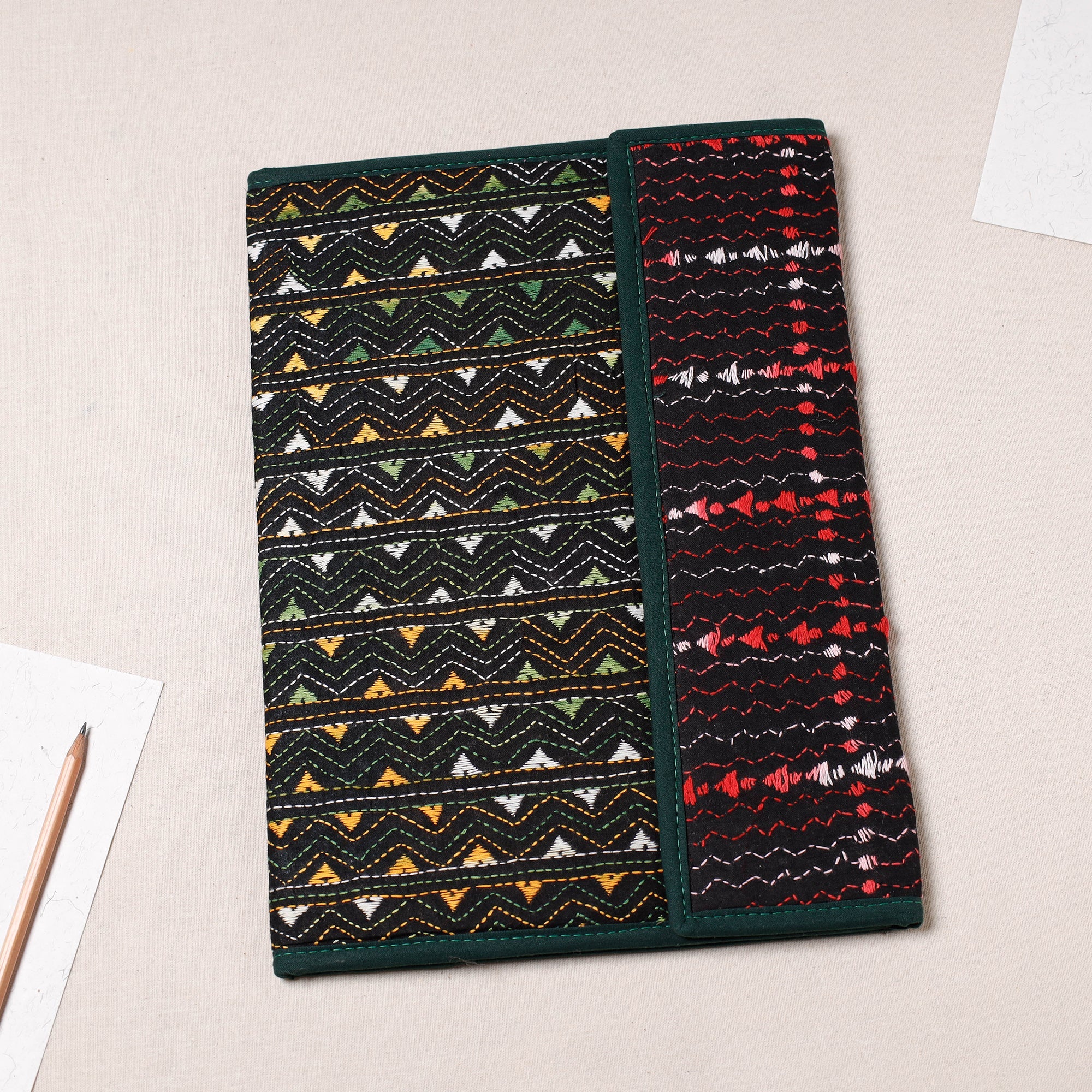 ASALKAAR Bengal Kantha Work Handcrafted File Folder